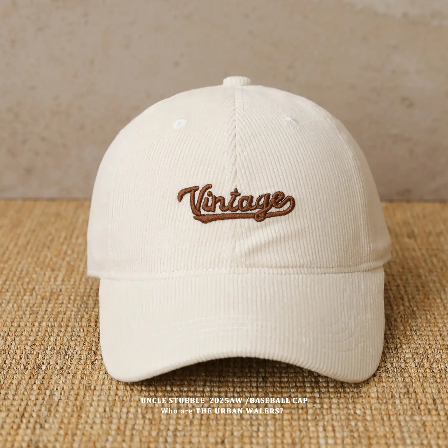 Korean Style Embroidered Duckbill Cap for Men Women Brown Beige — feature 1