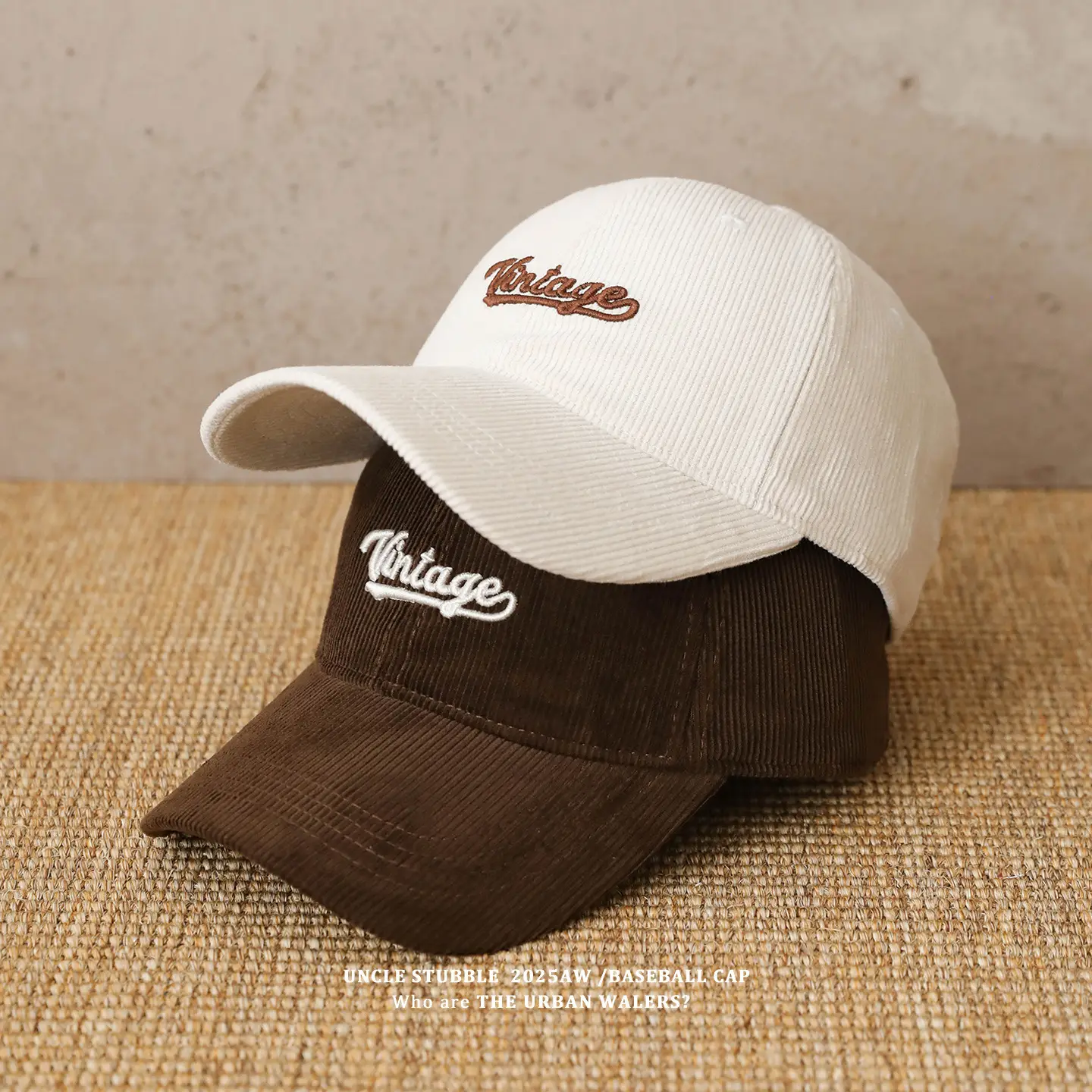 Korean Style Embroidered Duckbill Cap for Men Women Brown Beige — feature 2