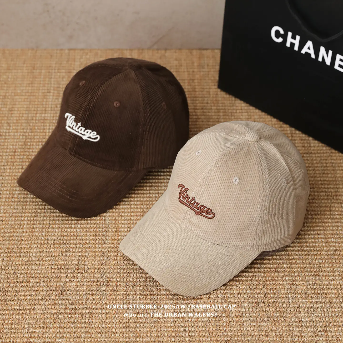 Korean Style Embroidered Duckbill Cap for Men Women Brown Beige — feature 4