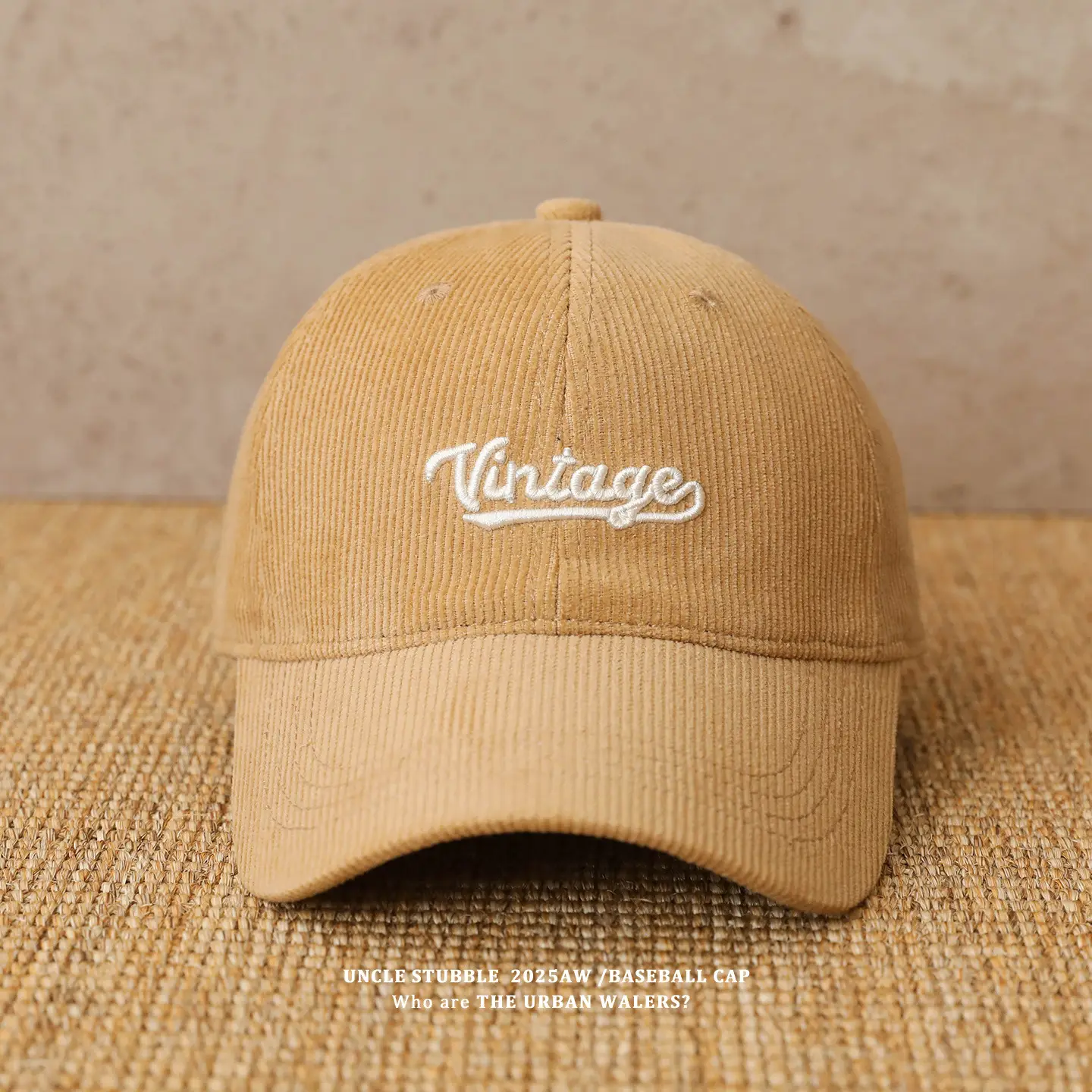 Korean Style Embroidered Duckbill Cap for Men Women Brown Beige - Image 3