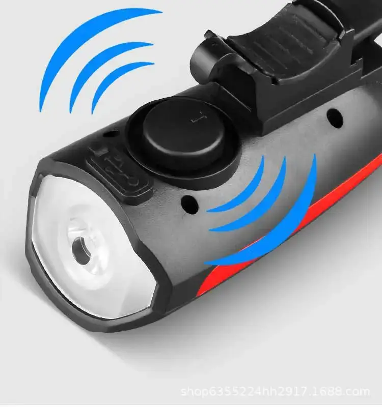 USB Charging Night Bike Headlight with Sound — feature 6