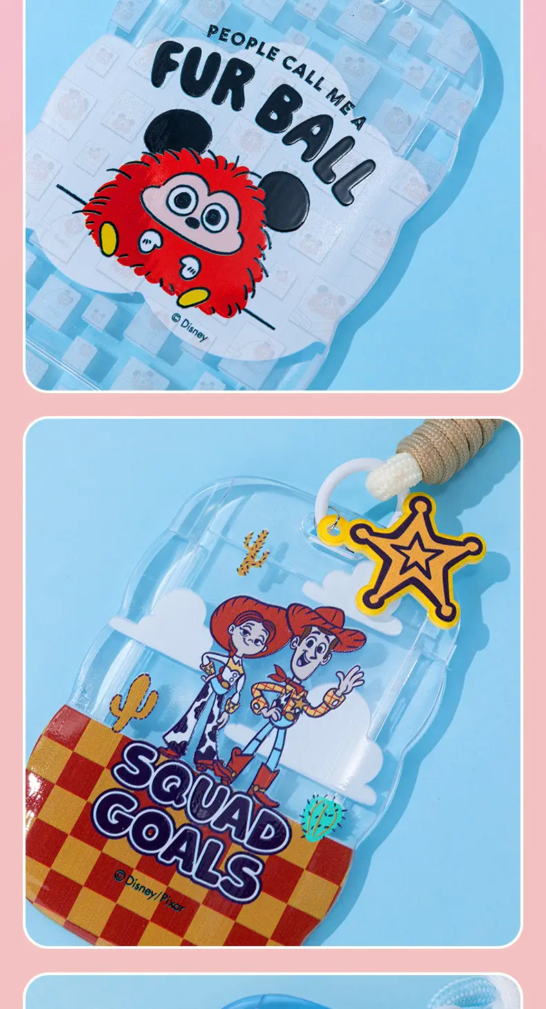 Disney Keychain Small Pendant Transparent Card Protective Cover Lanyard Backpack Pendant Cute Pendant Small Gift — feature 10