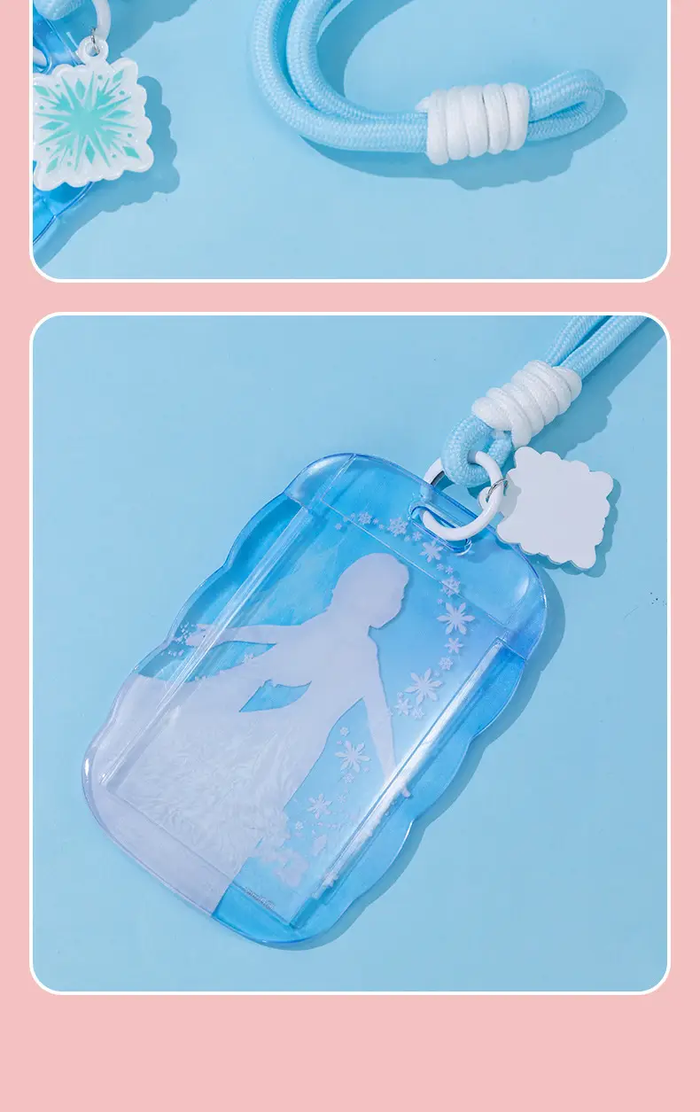Disney Keychain Small Pendant Transparent Card Protective Cover Lanyard Backpack Pendant Cute Pendant Small Gift — feature 12