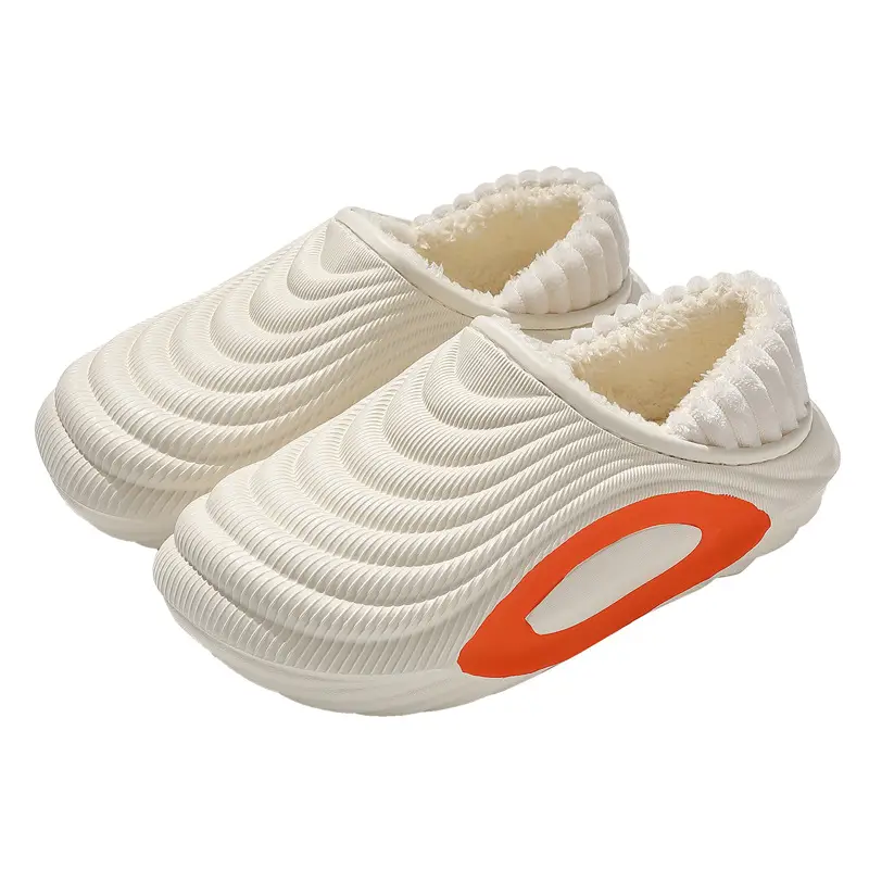 Eva Waterproof Cotton Slippers for Women, New Winter Style, Indoor Home Use, Outdoor Wear, Men's Fleece-Lined Warm Cotton Shoes, Men's Winter - Image 9