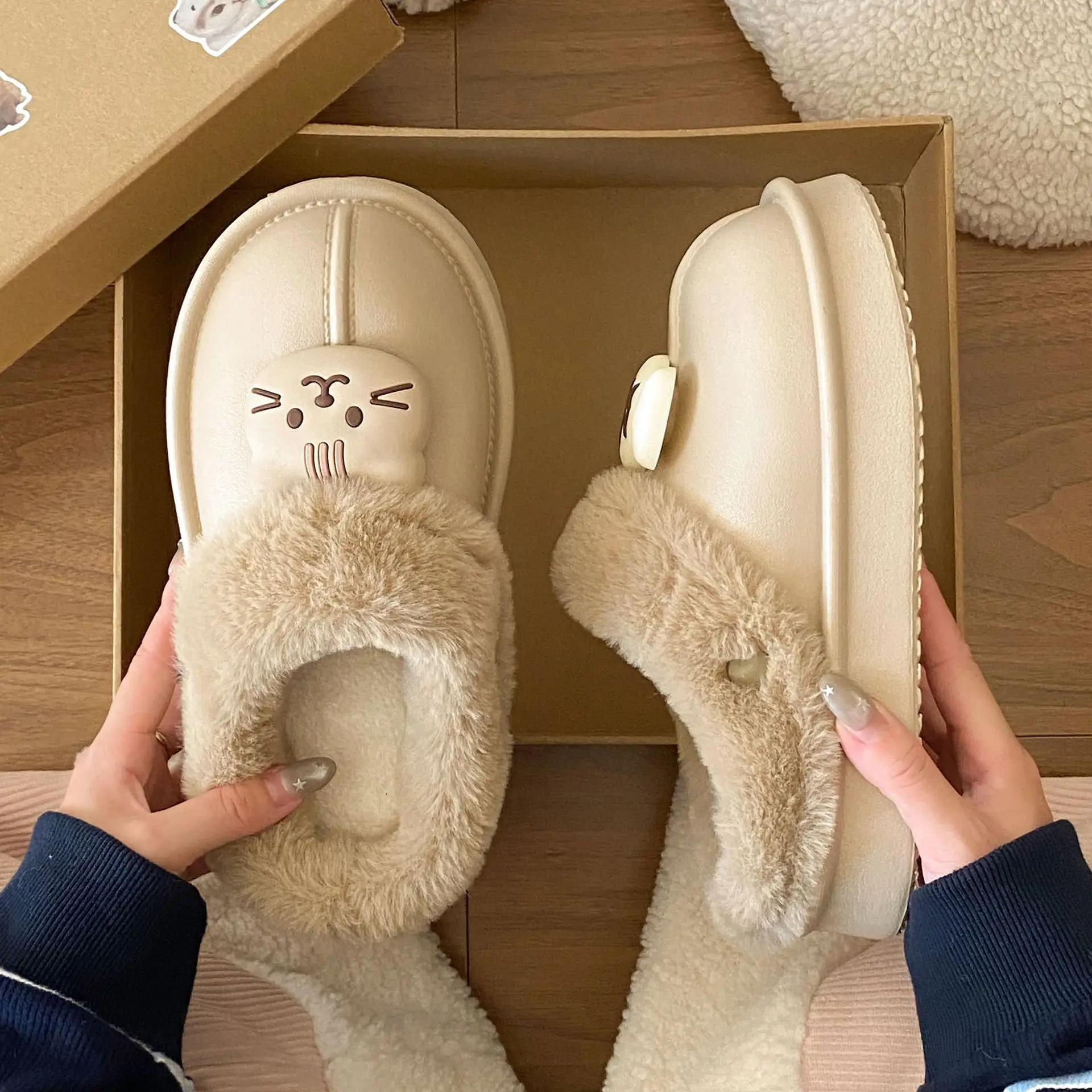 Eva Winter Fleece Lined Women's Slippers - Image 5