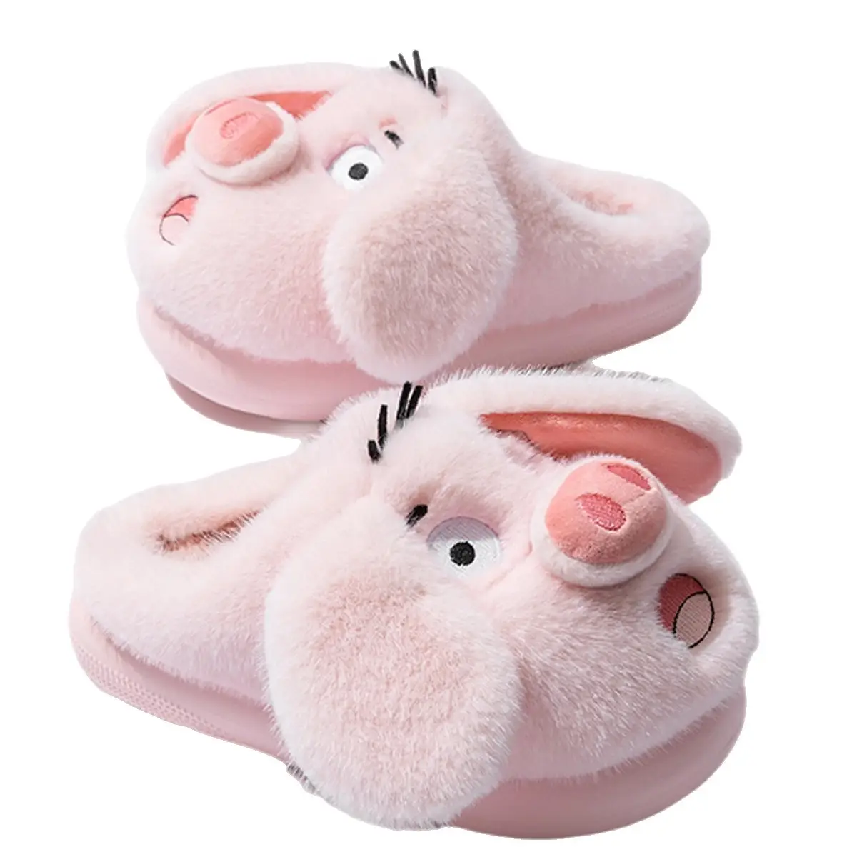 Pink Piggy Design Plush Women Slippers 2025 Warm - Image 16