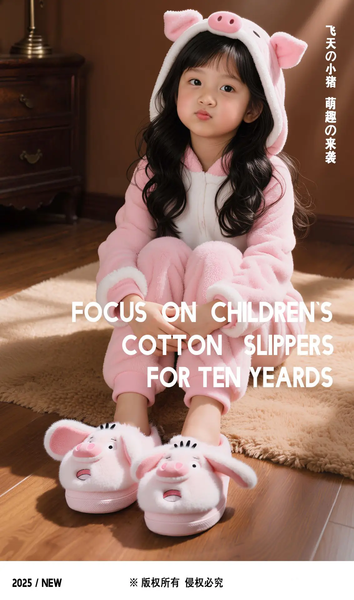 Pink Piggy Design Plush Women Slippers 2025 Warm — feature 25