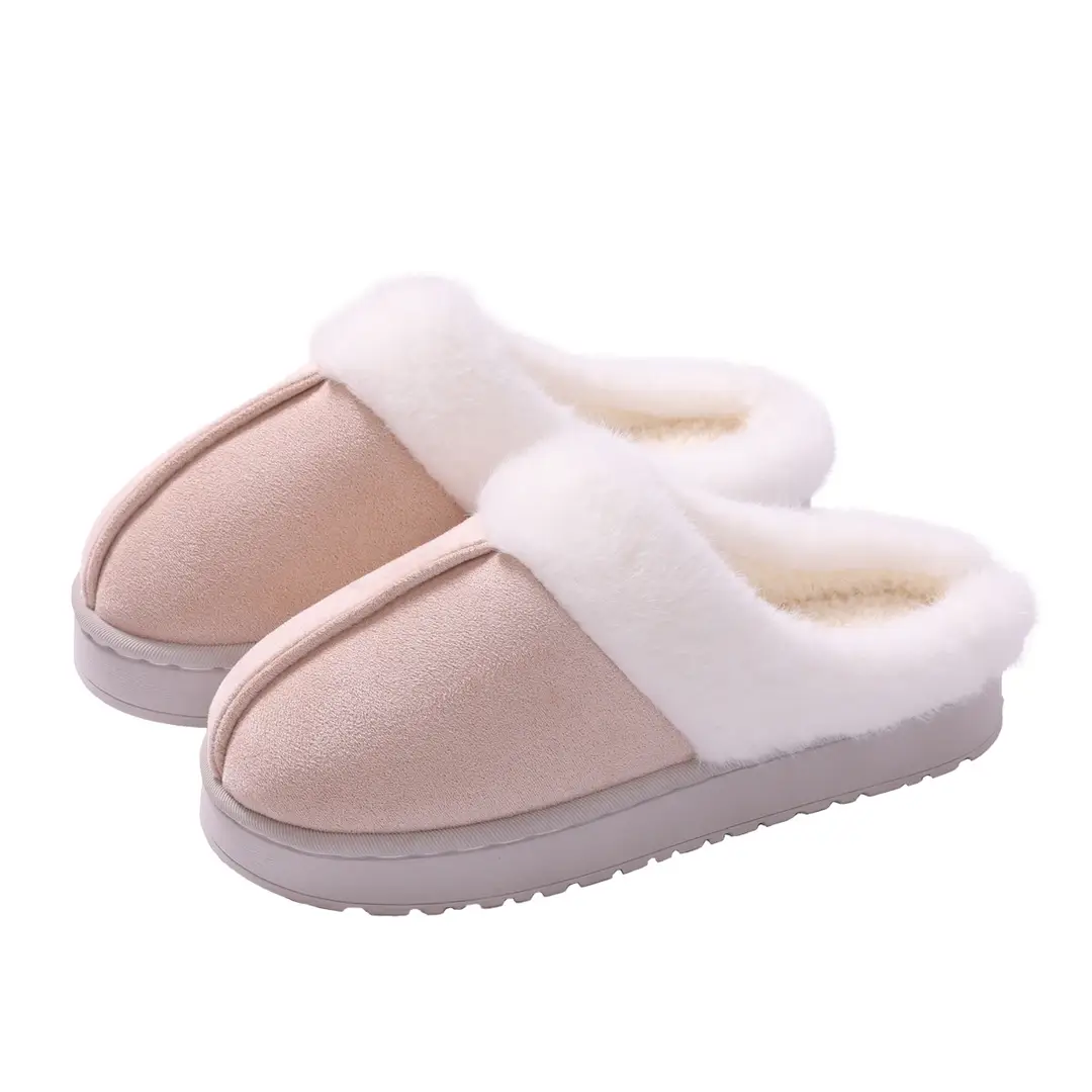 2025 New Winter Thick-Soled Cotton Slippers Women's Anti-Slip Baotou Warm Home Furry Slippers Cotton Shoes Wholesale - Image 10