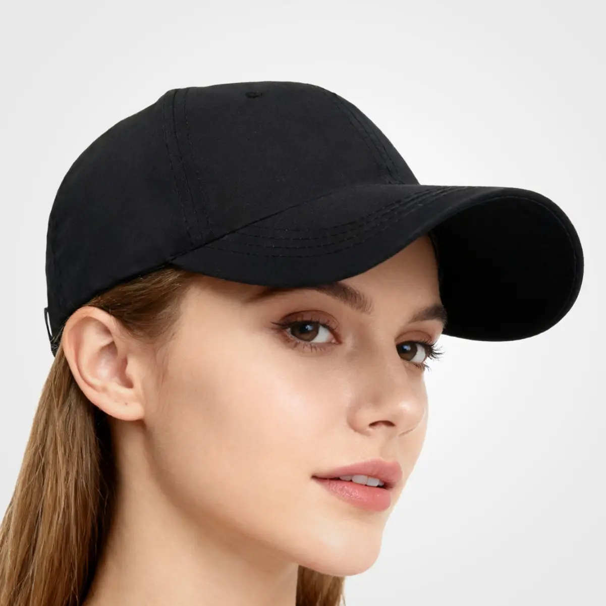 White Duckbill Cap for Men Women Plus Size - Image 7