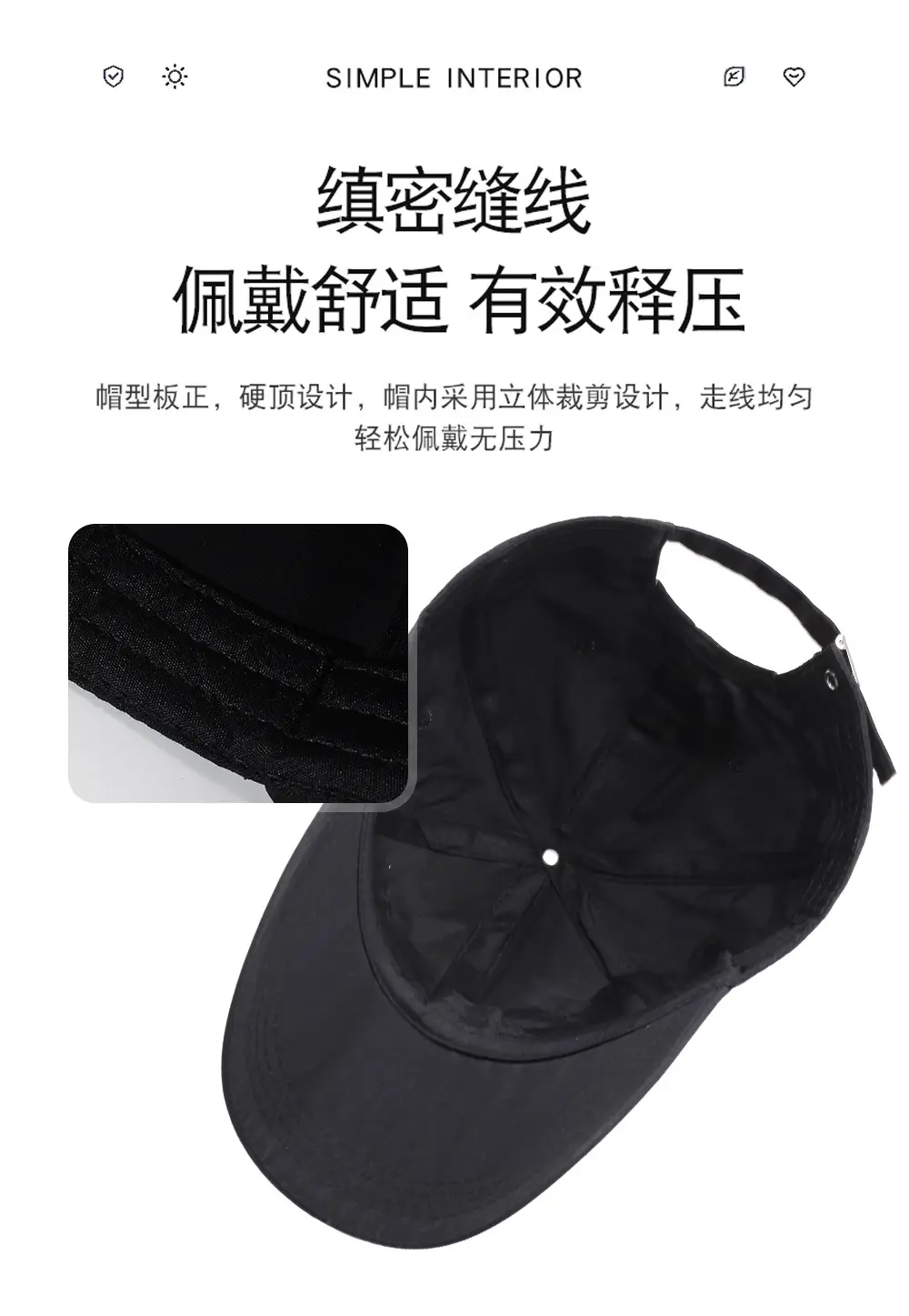 White Duckbill Cap for Men Women Plus Size — feature 5