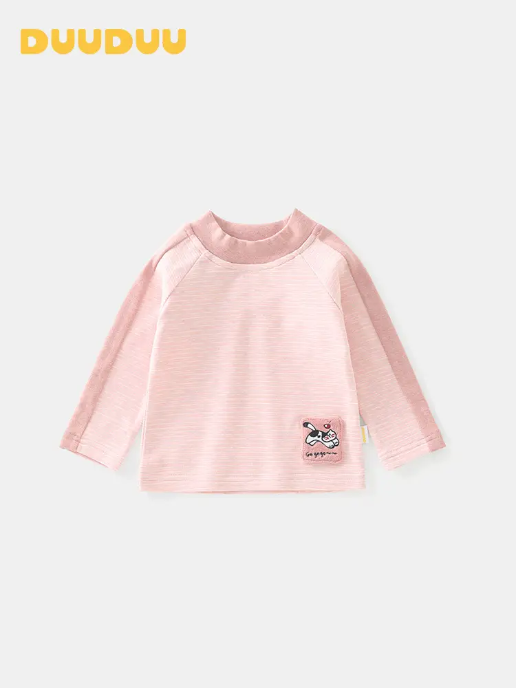 Duuduu Pink Long Sleeve Baby Girl Shirt