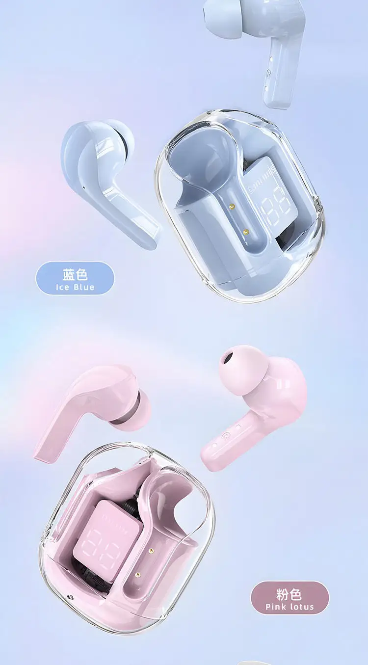 Ultra-High-Looking Air31 Transparent High-Quality In-Ear Sports Digital Display Wireless Bluetooth Headset Source Factory — feature 4