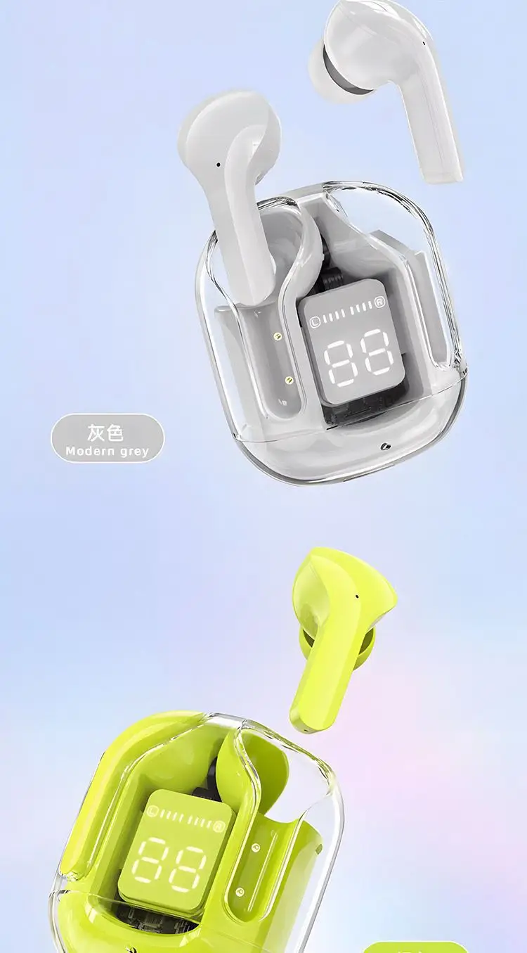 Ultra-High-Looking Air31 Transparent High-Quality In-Ear Sports Digital Display Wireless Bluetooth Headset Source Factory — feature 5