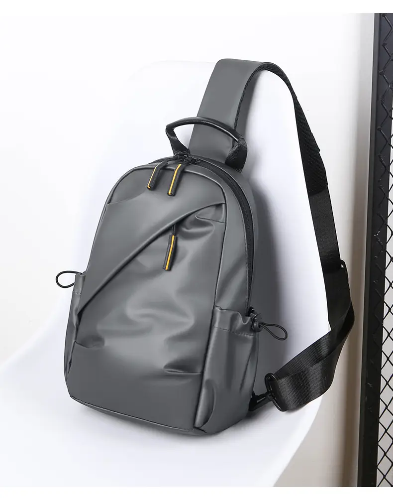 Men's Black Crossbody Sports Bag Large Capacity — feature 25