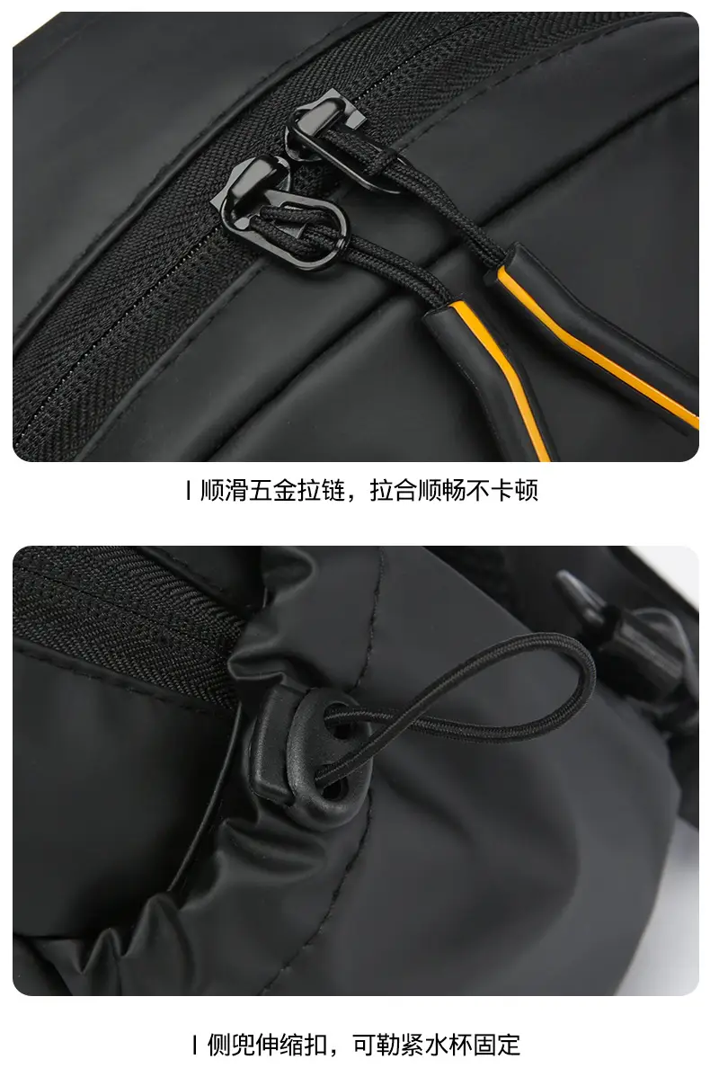 Men's Black Crossbody Sports Bag Large Capacity — feature 35