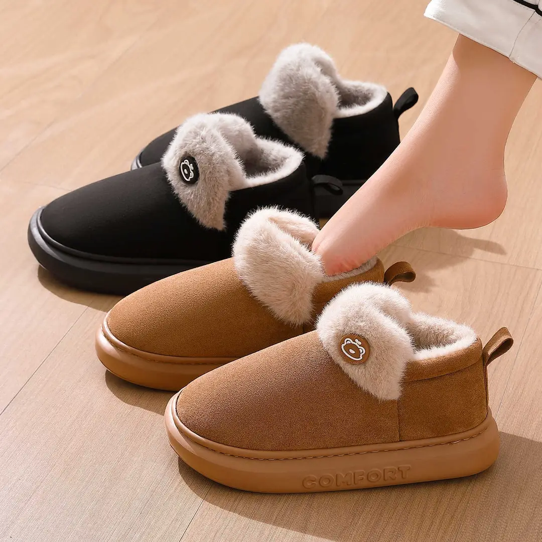 High-Top Cotton Slippers for Women, New Autumn and Winter Bags, Warm and Velvet Indoor and Outdoor Cotton Shoes for Men, Wholesale - Image 6