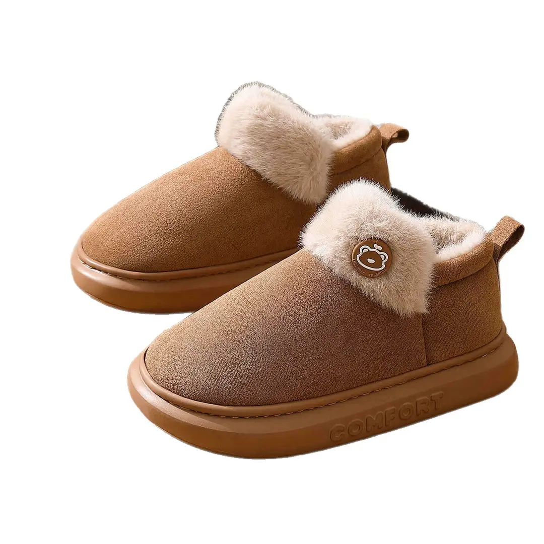 High-Top Cotton Slippers for Women, New Autumn and Winter Bags, Warm and Velvet Indoor and Outdoor Cotton Shoes for Men, Wholesale - Image 9