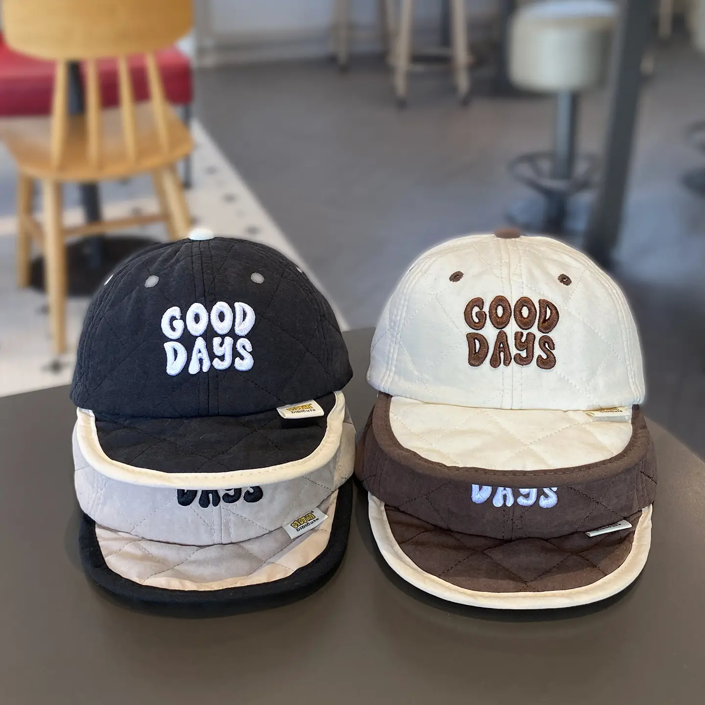Brown "Good Days" Duckbill Cap for Kids Winter — feature 5