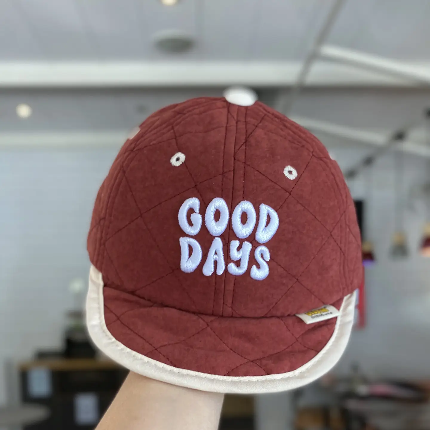 Brown "Good Days" Duckbill Cap for Kids Winter - Image 5