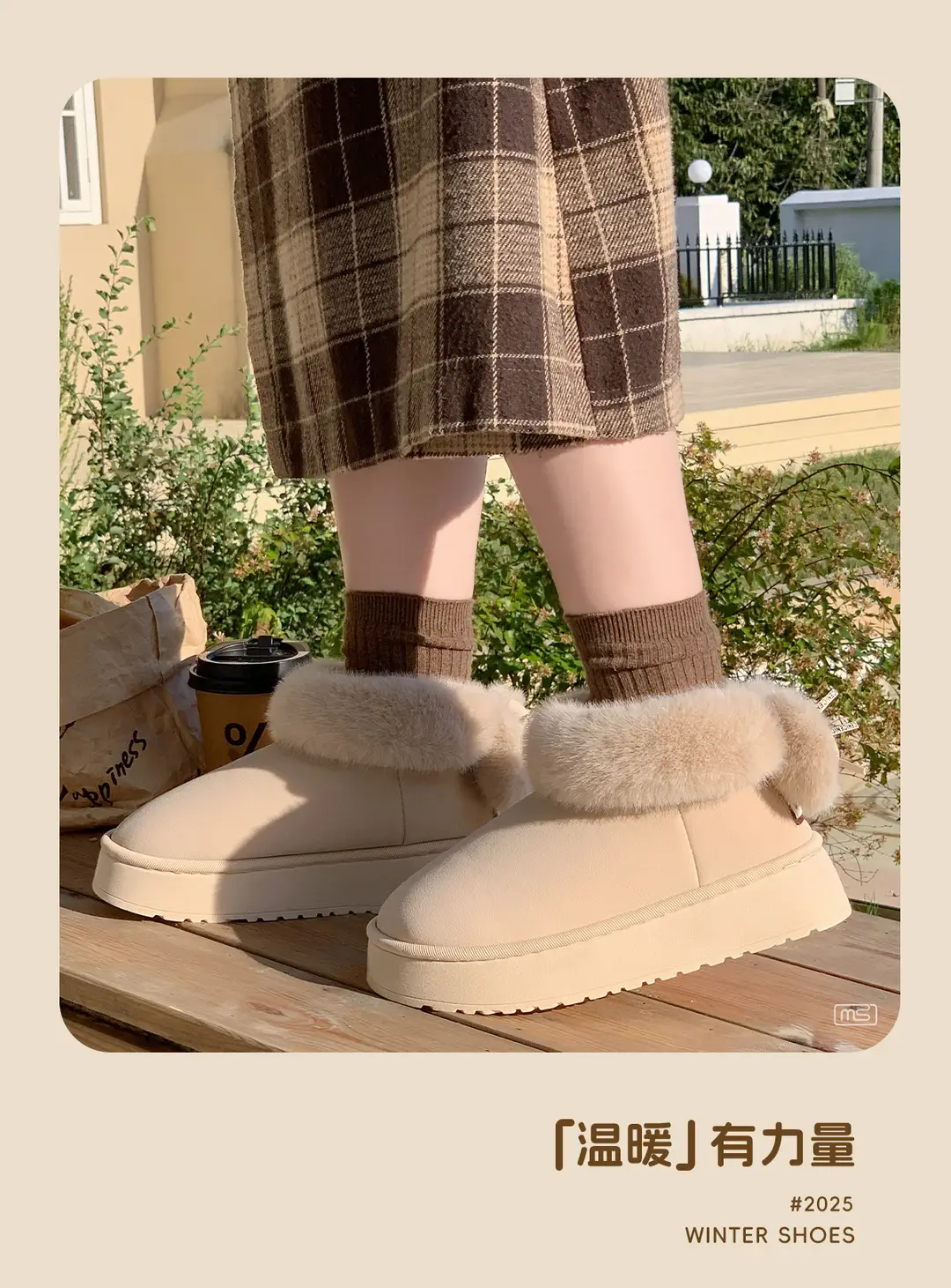 New Thick-Soled Heightening Fur-Knot Bow Cotton Boots for Women in Winter New Velvet Warm Anti-Slip Couple Snow Boots for Men — feature 3