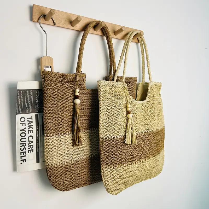 Hand-Woven Summer Shoulder Bag for Women - Image 4