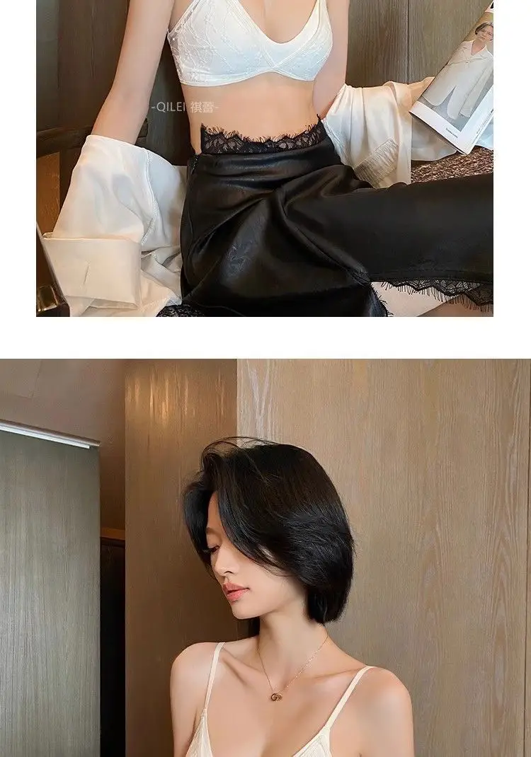 U-Shaped Comfortable Wire-Free Sexy Beautiful Back Intimates for Women Summer Thin Small Breast Backless French Lace Triangle Cup Bra — feature 16