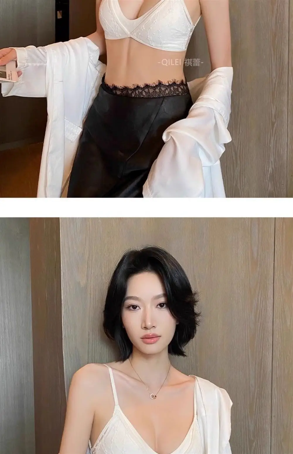 U-Shaped Comfortable Wire-Free Sexy Beautiful Back Intimates for Women Summer Thin Small Breast Backless French Lace Triangle Cup Bra — feature 17