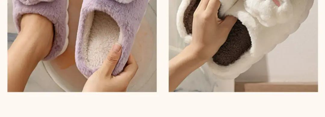 Manufacturer Wholesale Cotton Slippers for Women Winter Home Household Indoor Warm Non-Slip Thick-Soled Couple Wool Slippers for Men Autumn and Winter — feature 11