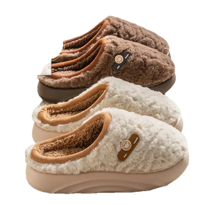 Women's Cotton Slippers, Autumn and Winter Indoor Home Warm Thickened New Style Household Thick-Soled Fleece-Lined Cotton Shoes Wholesale - Image 10
