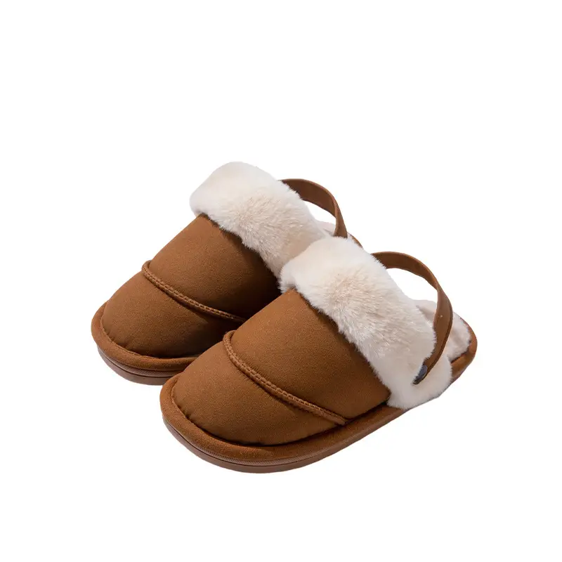 New Cotton Slippers for Women, Fashionable and Warm Daily Toe-Toe Furry Shoes That Can Be Worn Outside, Versatile Thick-Soled Non-Slip Fleece-Lined Cotton Shoes - Image 8