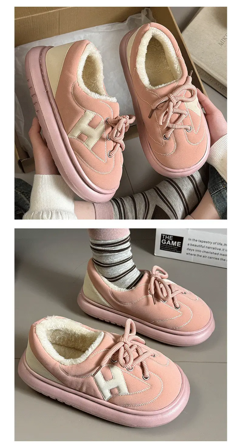 Women Suede Cotton Warm Slippers Winter Autumn — feature 5