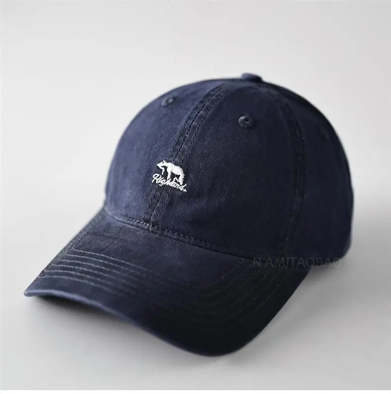 Men Navy Blue Letter Cartoon Cap Baseball — feature 3