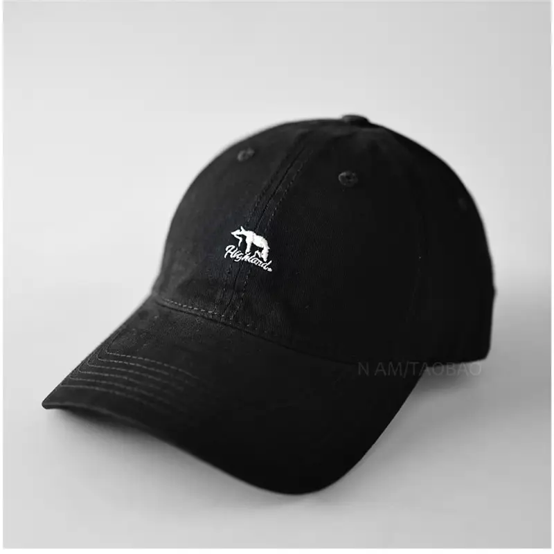 Men Navy Blue Letter Cartoon Cap Baseball - Image 4