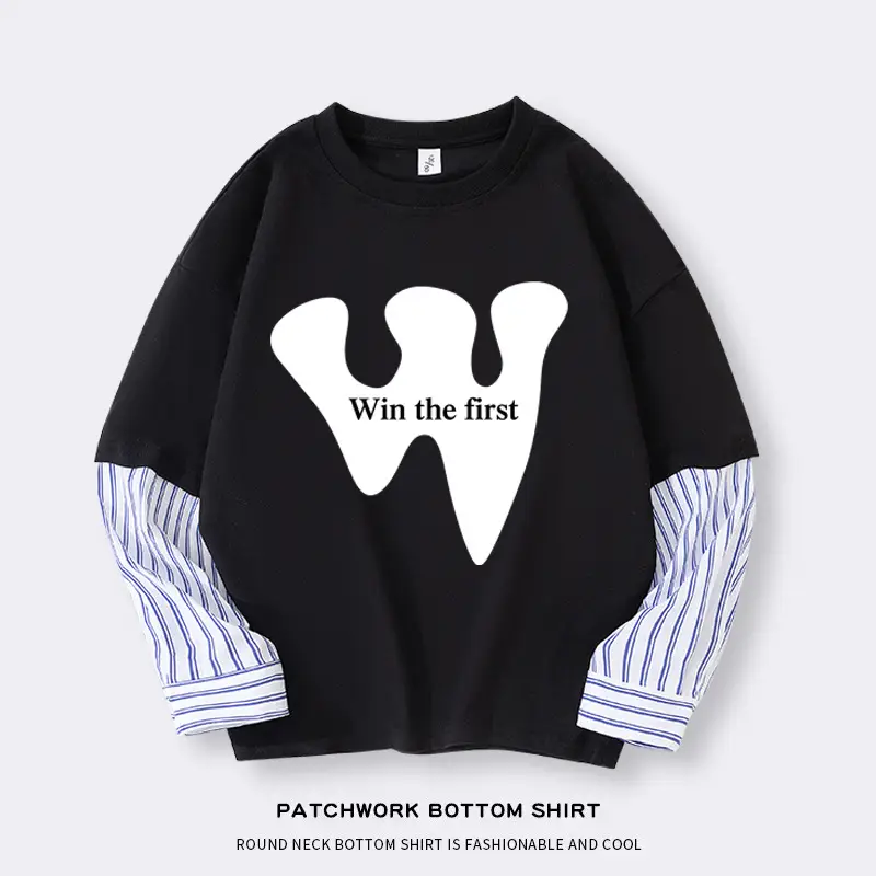 Boys Airships Printed Cotton Sweatshirt Black - Image 4