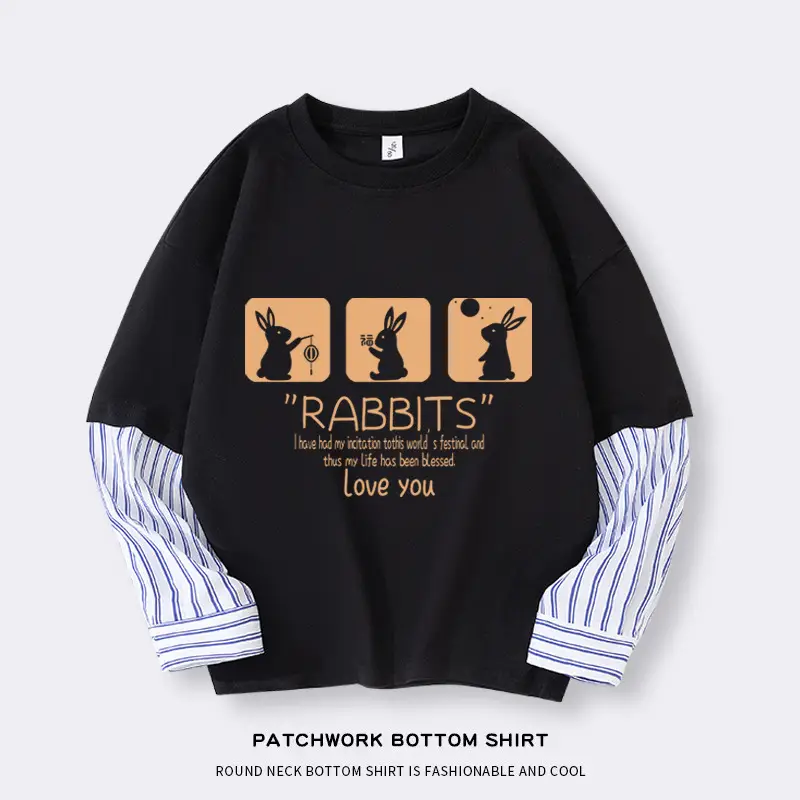 Boys Airships Printed Cotton Sweatshirt Black - Image 6