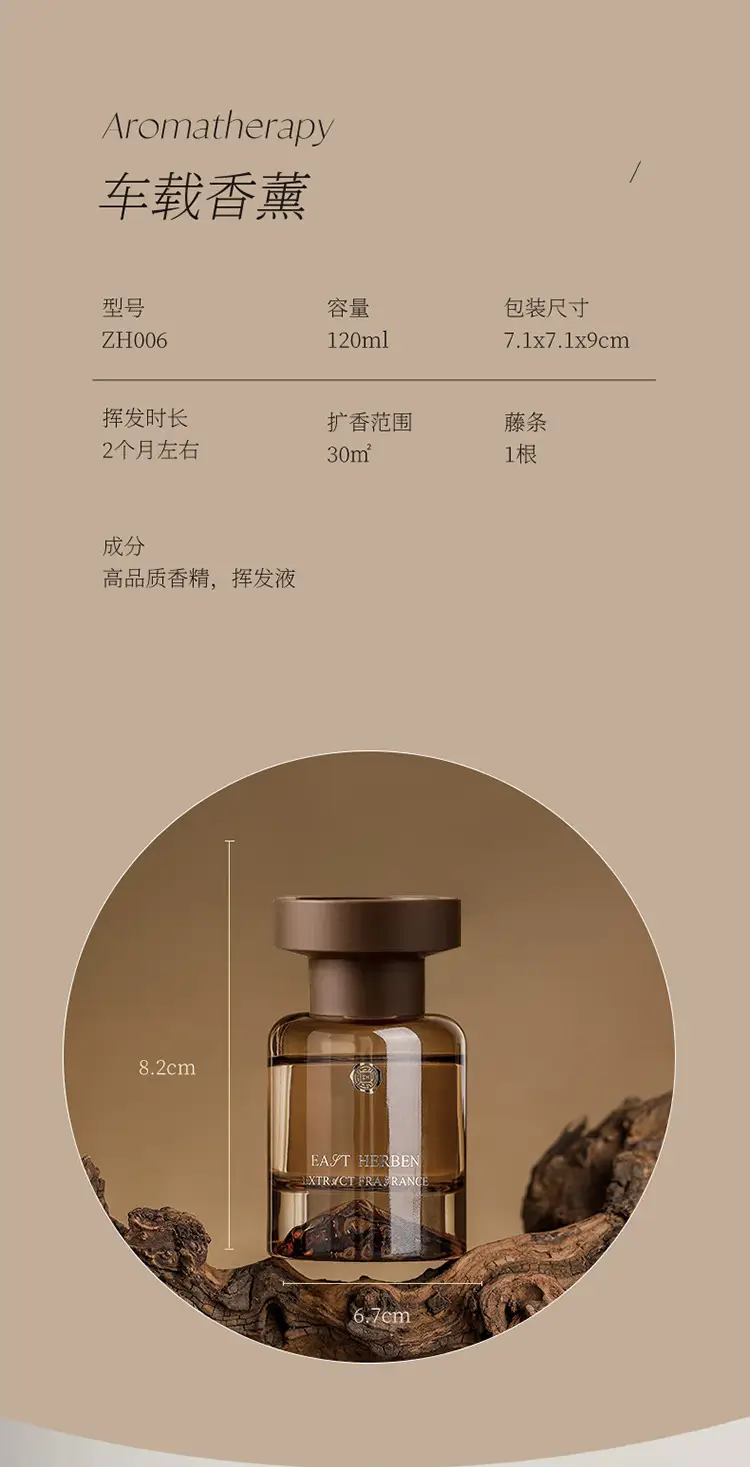 Tea Fragrance Car Aromatherapy Perfume New New Chinese Style Decoration High-End Long-Lasting Fragrance Wholesale Car Odor Removal — feature 5