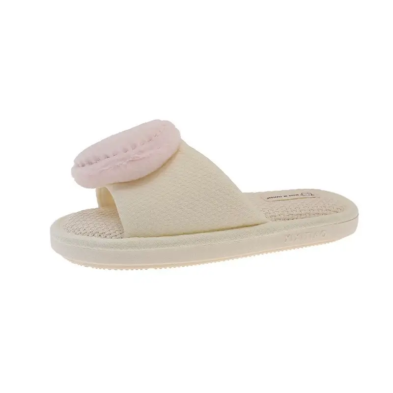 Cute Star Moon Linen Slippers for Women - Image 6