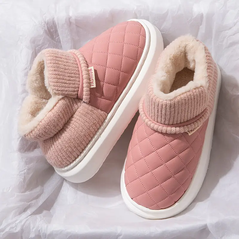 2025 Winter Pink Velvet Slip-On Shoes for Women - Image 6