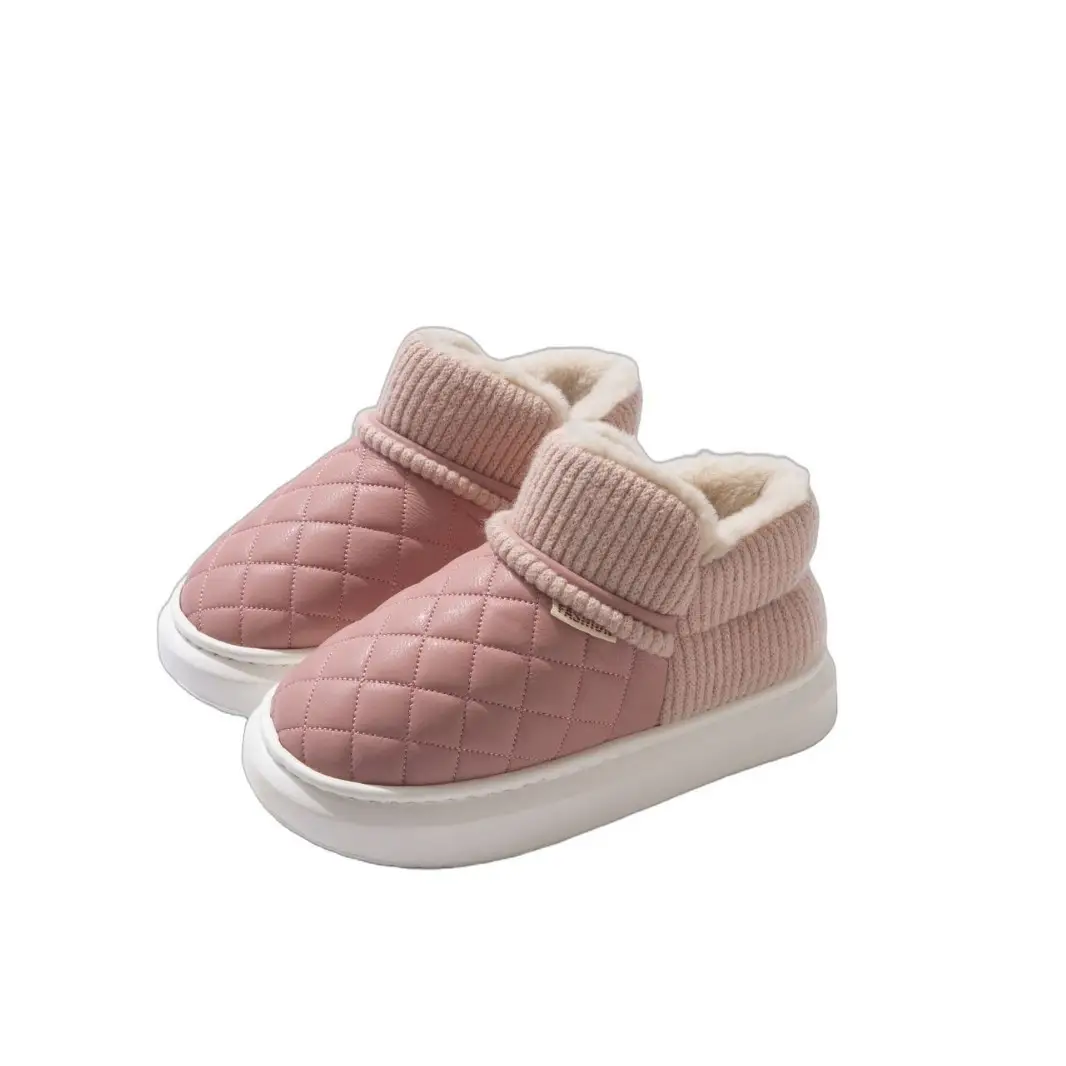 2025 Winter Pink Velvet Slip-On Shoes for Women - Image 7