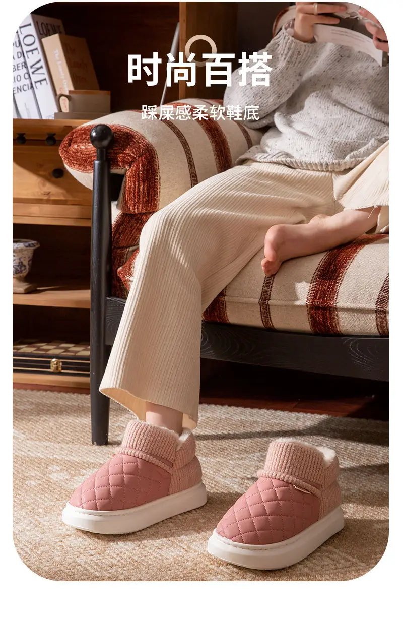 2025 Winter Pink Velvet Slip-On Shoes for Women — feature 10