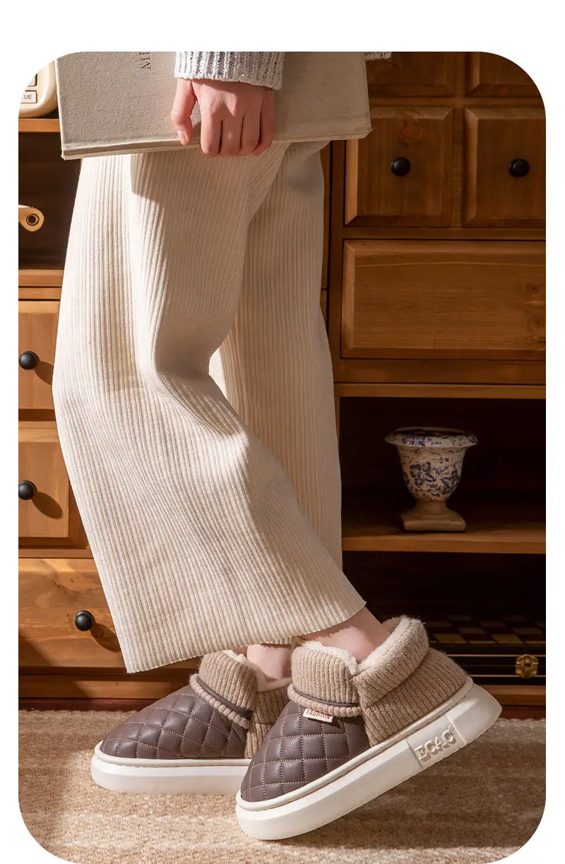 2025 Winter Pink Velvet Slip-On Shoes for Women — feature 5