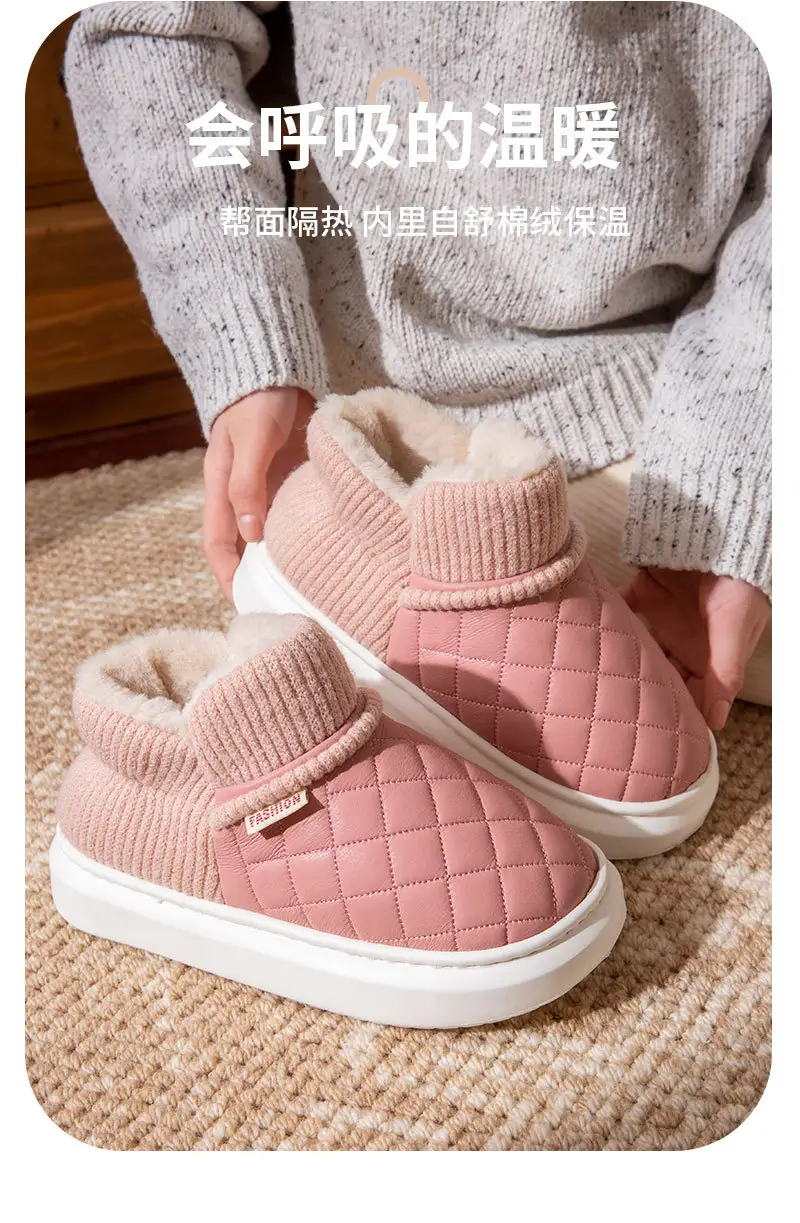 2025 Winter Pink Velvet Slip-On Shoes for Women — feature 9
