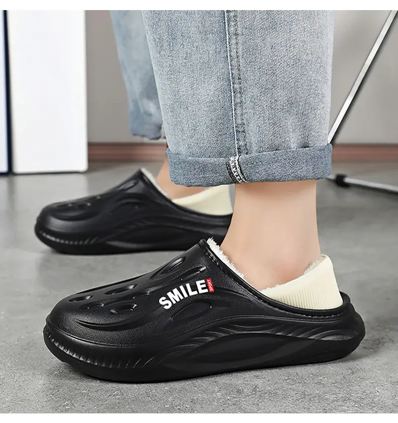 Men's Cotton Slippers, New Winter Model, Indoor Non-Slip, Fleece-Lined, Cotton-Padded Home Shoes, Couple's Waterproof Closed-Back Cotton Shoes, Wholesale — feature 10