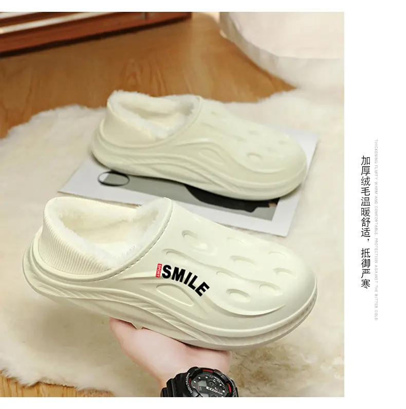 Men's Cotton Slippers, New Winter Model, Indoor Non-Slip, Fleece-Lined, Cotton-Padded Home Shoes, Couple's Waterproof Closed-Back Cotton Shoes, Wholesale — feature 14
