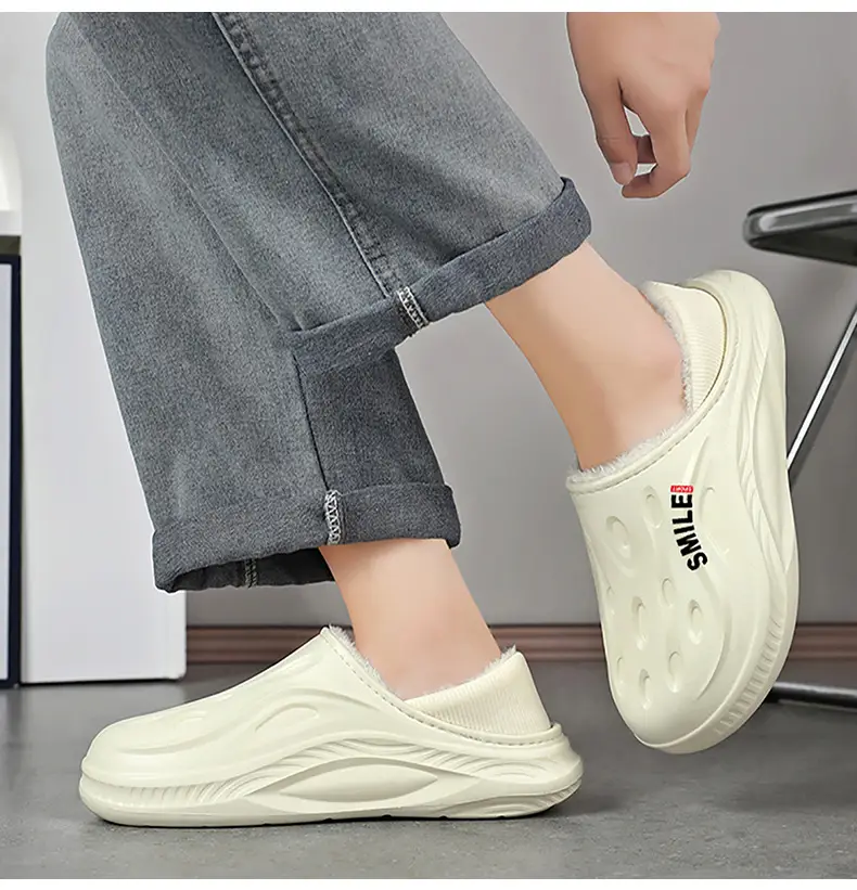 Men's Cotton Slippers, New Winter Model, Indoor Non-Slip, Fleece-Lined, Cotton-Padded Home Shoes, Couple's Waterproof Closed-Back Cotton Shoes, Wholesale — feature 15