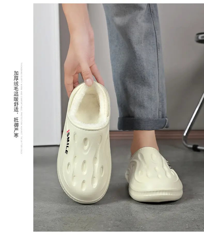 Men's Cotton Slippers, New Winter Model, Indoor Non-Slip, Fleece-Lined, Cotton-Padded Home Shoes, Couple's Waterproof Closed-Back Cotton Shoes, Wholesale — feature 16