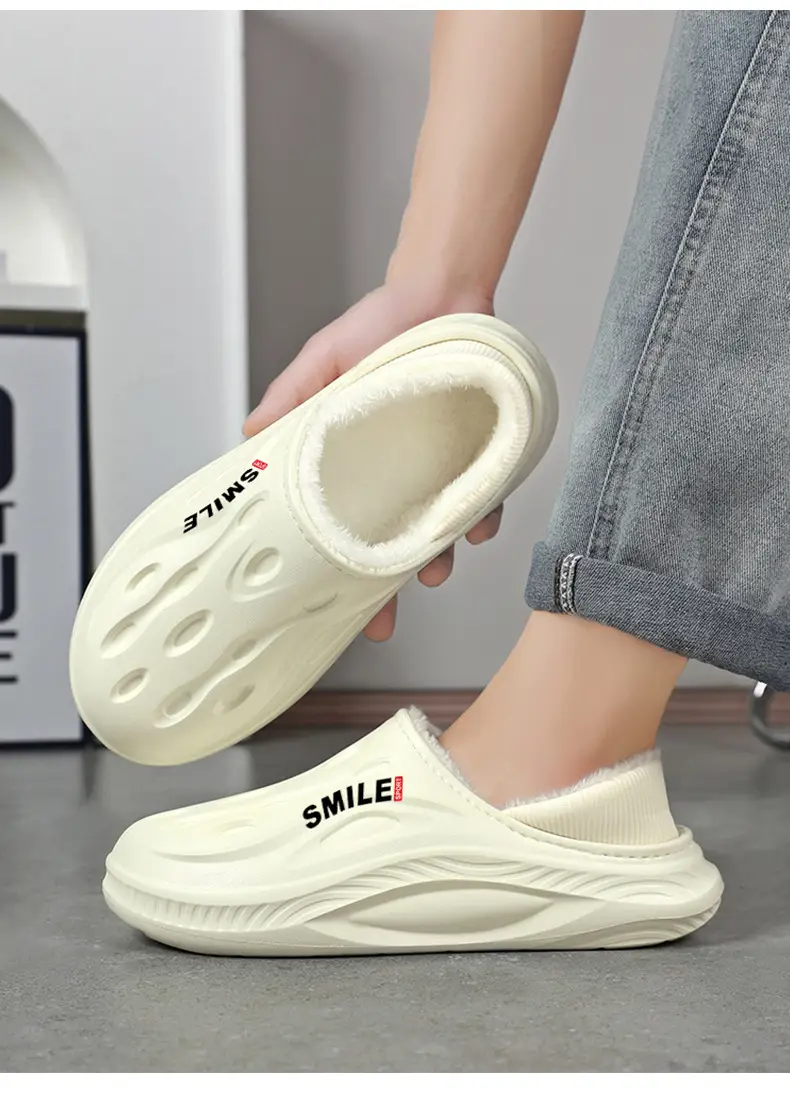 Men's Cotton Slippers, New Winter Model, Indoor Non-Slip, Fleece-Lined, Cotton-Padded Home Shoes, Couple's Waterproof Closed-Back Cotton Shoes, Wholesale — feature 17