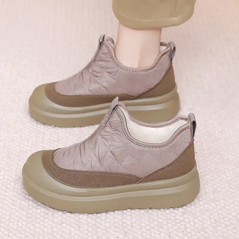 Winter Boots for Women, One-Piece Delivery, New Style Boots with Plush Lining, Slip-On Women's Shoes, Snow Boots, Comfortable Cotton Shoes That Don'T Tire the Feet - Image 5