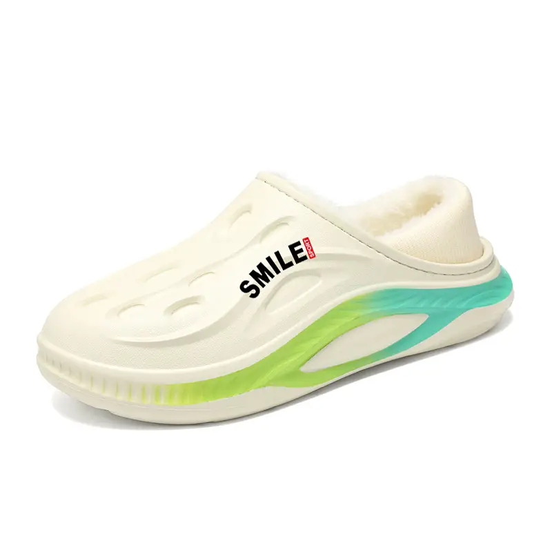 Couple's Cotton Shoes 2025 Winter New Style Men's and Women's Fleece-Lined Home Casual Closed-Back Cotton Shoes Non-Slip Home Slippers with Extra Cotton