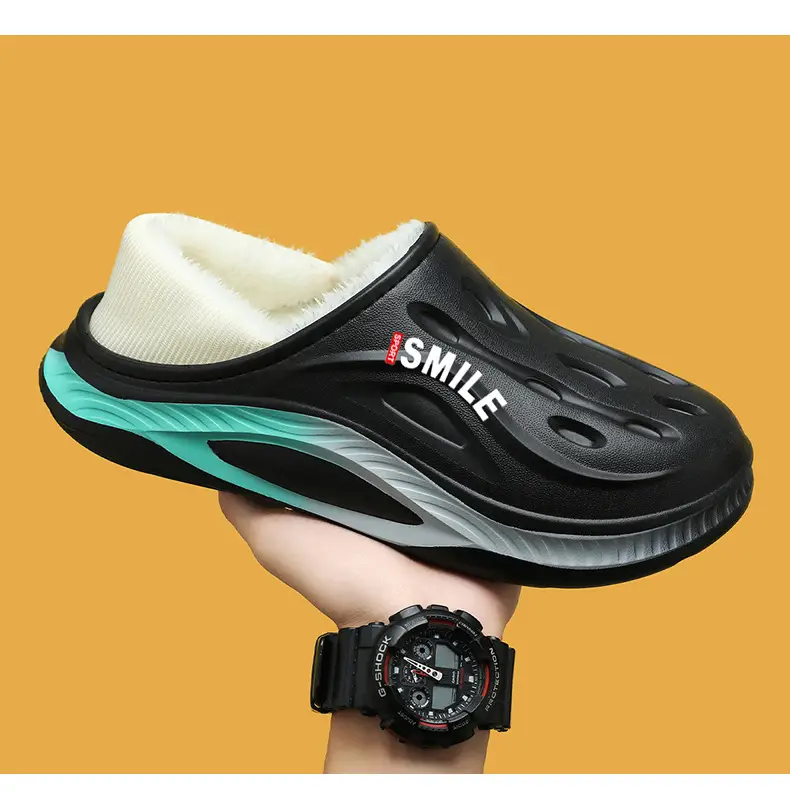 Couple's Cotton Shoes 2025 Winter New Style Men's and Women's Fleece-Lined Home Casual Closed-Back Cotton Shoes Non-Slip Home Slippers with Extra Cotton — feature 11